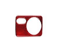 Para VW Para Golf 6 Gti R MK6 2008 2009 2010 2011 2012 Adhesivo Embellecedor Para Panel Interruptor Faros Delanteros Coche Fibra Carbono HETEVSCCK(Right-hand drive red)