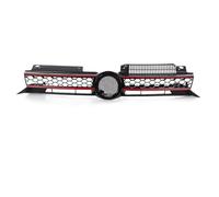 Para VW Para Golf 6 MK6 Para GTI 2009-2013 Malla Nido Abeja Parachoques Delantero Coche Rejilla Radiador Parrillas Carreras Rejilla Parachoques Delantero(Línea roja)