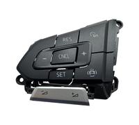Para VW Para Golf 8 2020-2021 Para Passat B8 Para T-roc Para T-Cross T6 Para Tiguan Cubierta Botón Bisel Interruptor Volante Multifuncional Botones Control Volante(Left-1PC)