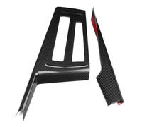 Para VW Para Golf 8 MK8 GTE GTI GTD 2020-2025 RHD Marco Del Botón Panel Central De La Palanca Cambios Fibra Carbono Sin Ranuras BLNETU(Glossy Carbon)