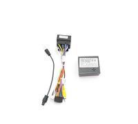 para VW para GOLG 7 8 2016-2022 Radio Coche Fascias 9 Pulgadas 2 DIN Unidad Principal Panel Tablero Embellecedor Carcasa Marco Radio Coche(Cable canbus)