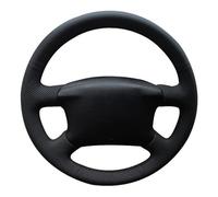 para VW para Passat B5 1996-2005 para Golf 4 1998-2004 Funda para Volante De Coche Cuero Artificial Negro Cosido A Mano Regiones(Rojo)