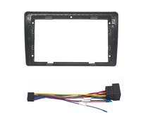 para VW para Passat B5 para Bora para Golf IV Radio Fascia Video Panel Reproductor Audio Tablero 2 DIN Marco Dashboard Montaje Kit(Fascia y Cable)