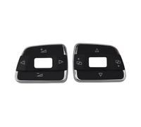 Para VW para Passat B7 multifunción interruptor volante | Ajuste de la cubierta del botón de Control de Audio del interruptor del volante multifuncional(1 Pair A)
