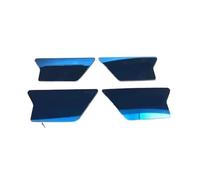 Para VW Para Passat Para B8 2016-2019 Cubierta Carrocería Moldura Barra Manija Interior Puerta Marco Cuenco Apoyabrazos 4 Piezas Coche Decorativo Interior Tiras(Azul)