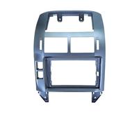 para VW para Polo 2004-2011 Marco para Salpicadero con Navegación Y Reproductor Multimedia Android De 9 Pulgadas LIANGYIMEI(Silver-Frame)