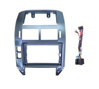 para VW para Polo 2004-2011 Marco para Salpicadero con Navegación Y Reproductor Multimedia Android De 9 Pulgadas LIANGYIMEI(Silver-Frame Cord)