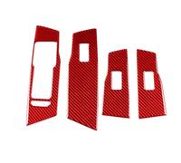 Para VW Para POLO 2019 2020 2021 2022 2023 2024 2025 Pegatina Decorativa De Fibra De Carbono Para Elevalunas YIJIAVSX(2)