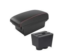 Para VW Para Polo 9N 3 2002 2003 2004 2005 2006 2007 2008 2009 Caja Apoyabrazos Control Central Coche Autopartes(Black red NO USB)
