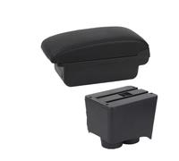 Para VW Para Polo 9N 3 Mk4 2002-2009 Compartimento Reposabrazos Coche Caja Almacenamiento Reequipamiento Interior Accesorios Consola Central De Brazo(A1 black line No USB)