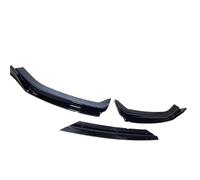 para VW para Polo MK6 6R 6C TSI TGI MPI 2018-2021 Parachoques Delantero Alerón Divisor Difusor Y Separador Kits Carrocería Negro Brillante(2018-2021Gloss Black)