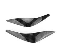 Para VW Para Polo MK6 AW Para GTI Para Line 2018-2021 Cubierta Cejas Para Párpados Luces Traseras Coche Accesorios 1 Par Coche Faros Cejas(Carbon Fiber)
