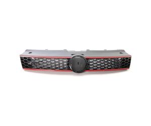 para VW para Polo para 6R 2009-2014 para GTI Estilo Rejilla Central Delantera Coche Malla Nido Abeja Radiador Delantero Parrillas Carreras Rejilla Calandra Rejillas Delanteras