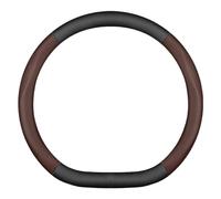 Para VW Para Polo Para Amarok Para Tiguan Para Passat Para CC Auto Accessorie 38 Cm Protector Para Volante De Coche Funda Cubierta Volante(Pinhole browm D)