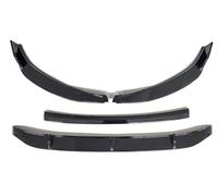 para VW para Sagitar 2019 3 Piezas/ABS Parachoques Delantero Divisor Estilo Labio Kit carrocería reinstalación Parachoques Delantero Spoiler(Negro Brillante)