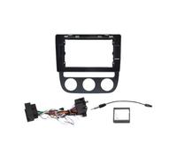 para VW para Sagitar para Jetta para Bora 2005-2018 Radio Fascia Marco 10 Inch Estéreo Panel Arness Energía Cable Adaptador Canbus Fascia del Panel de Radio(Frame Cable canbus-3)