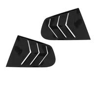 para VW para Scirocco 2009-2018 2 Uds. Protector De Ventana Trasera Listones De Ventana Tira De Ventilación Lateral Estilo De Coche HETEVSCCK(Glossy Black)