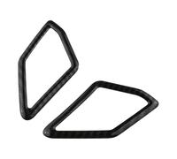 Para VW Para T-Roc 2018 2019 2020 2021 2022 2023 Adhesivos Embellecedores Circulares Para Altavoz Del Pilar A De La Ventana Delantera Del Coche IENQBVL(Carbon fiber black)