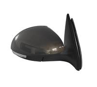 Para VW Para Tiguan 2009-2016 Conjunto Espejo Lateral Puerta Ala Coche Marco Cubierta Espejo Retrovisor Lente Cristal Lámpara Luz Señal Giro GFVFGNLNNA(13pins Right brown)