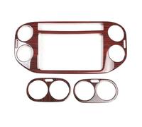 Para VW Para Tiguan 2010 2011 2012 2013 2014 Marco Embellecedor Para La Ventilación Del Salpicadero Del Coche Accesorios Interiores HLWXMDZ(Wood Color)
