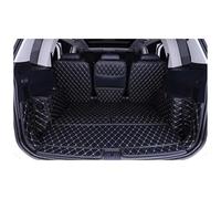 para VW para Tiguan L 5 Asientos/7 Asientos Fibra Cuero Esteras para Maletero Coche Forro Carga Alfombra Alfombrilla Trasera Maletero(7 Seat Black Beige)