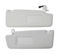 para VW para Touran 2003-2019 OE:1T0857551 Panel De Visera Frontal Gris para Coche con Espejo Maquillaje Izquierdo Y Derecho Viseras Parasol(Gray Set)