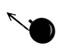 para VW Passat CC 2013-2017 3C8807241A 35D807241, Coche Tapa Gancho de Remolque Parachoques Delantero Cubierta de Enganche Plástico ABS Reemplazo Accesorios,B/Black Passenger