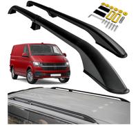 Omtec Otomotive Barras portaequipajes de techo VW T5/T6 L1 2003-2025 aluminio negro 2x