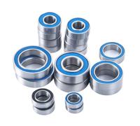 Para VXL Para AWD Para Chasis 83076-4 Escala 4-Tec 2.0 1/10 19 Piezas Kit De Cojinetes Sellados Para Eje Para Cubo De Rueda Piezas De Actualización De Modelo De Coche RC RC Rodamientos