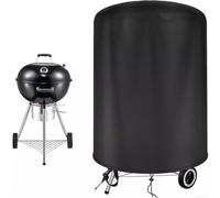 Para Weber Compatible Kettle Grill Cover Outdoor Rain Protector 210D Oxford Fabric con revestimiento de PVC para mayor durabilidad y cobertura (diámetro 77CM* 58CM)