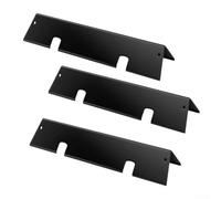 Para Weber For II para saborizador para bares, reemplazo de placas de calor de parrilla de gas, cubiertas de quemador de acero inoxidable, juego de protectores de bandeja de goteo para barbacoa