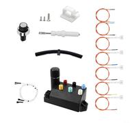 Para Weber II 330/335 y 430/435 Series BBQ Grill 67532 67533 Kit de encendido, sistema de encendido electrónico de 6 salidas de repuesto con interruptor y cableado, negro