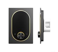 Para WiFi Smart Thermostat Panel 16A Para Sauna y sistemas de calefacción por suelo radiante con 5+1+1 Programación semanal (negro)
