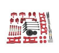 para WLtoys 124016 124017 124018 124019 1/12 144010 144001 144002 1/14 Kit Metal Brazo Oscilante Engranaje Copa Dirección Piezas Coche RC Piezas