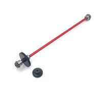 Para WLtoys 124016 124017 124018 124019 1/12 Piezas Coche Control Remoto Actualización Metal Conjunto Eje Transmisión Central Engranaje Motor 27T Piezas ReparacióN Rc(Red)