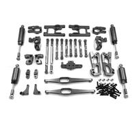 Para WLtoys 12427 12423 12428A 12428B 12428C FY01 FY02 FY03 1/12 Metal Brazo Oscilante Copa Dirección Varillaje Amortiguador Torre RC Piezas Coche Cazoleta DireccióN Rc(Gray)