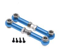 Para WLtoys 144001 1/14 Aleación 2 Uds Tensor Suspensión Delantera/varilla Enlace M3 Rc Para Hobby Modelo Coche Piezas Opcionales Para Buggy Tirante RC(Blue)