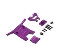 Para WLtoys 144001 144002 124016 124017 124018 124019 apto para coche RC piezas de modificación de parachoques delantero de metal Para universal Piezas(Purple)
