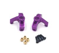 Para WLtoys 144010 144001 144002 1/14 124016 124017 124018 124019 1/12 Copa Dirección Delantera Cojinete 4x7x2 Piezas Coche RC Actualización Metal RC Mejoras(Purple)