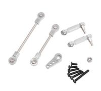 Para Wltoys 284131 284010 K969 K979 K989 P929 284161 Metal Brazo Servo Accesorios De Actualización Para Coche De Control Remoto Componentes(Silvery)