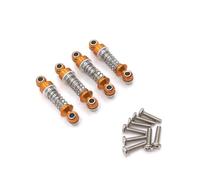 Para WLtoys 284131 284161 284010 K969 K979 K989 K999 P929 P939 1:28 Piezas Mejoradas Para Coche RC Con Amortiguador Metálico Ajustable RC Accesorio(Yellow)