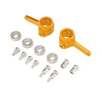 Para Wltoys 284131 284161 284010 K969 K979 K989 K999 P929 P939 2 Piezas Delantero Metálico Cupasa De Dirección Con Rodamientos Coche RC Mejora RC Recambios(Yellow)