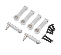 Para Wltoys 284131 284161 284010 K989 K969 6 Piezas De Metal Fijo Superior Para Brazo Oscilante, Accesorios Carro Control Remoto RC Recambios(Silver)