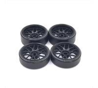 Para WlToys K969 K979 K989 K999 P929 P939 284131 Iw04m Iw02 Rm02 Rm03 Para Dgawd Para MINI-Q Para KYOSHO 1/28 27mm Drift Wheels RC Car Parts Repuestos Juguetes RC(Black)