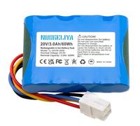 Para Worx Landroid S300, S 390m2, S Basic, S300i, S450i, S500i, S700i, WR100SI, WR101SI, WR102SI, WR103SI, WR104SI, WR105SI, WR105SI.1, WR106SI, WR115. MI 20 V 3 Batería de ion de litio de 000 mAh