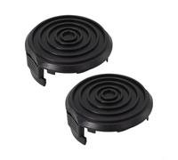 Para Worx Spool Cap 2 Pack Wa0037 Pieza de repuesto Cubierta de recortadora de césped Snap-On Abs Line Shield se adapta a Wg168 Wg184 Wg191 Fácil de instalar sin herramientas