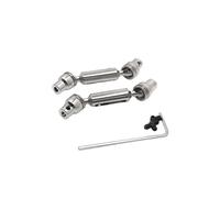 Para WPL 1/10 C74 1/16 RC Piezas y Accesorios de Coche Ejes de TransmisióN Delanteros y Traseros Mejorados de Metal Plata