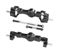 Para WPL 1/16 C14 C24 B14 B24 B16 B36 C64 1/10 C74 Eje Delantero Trasero Metal Piezas Actualización Coche RC Accesorio Modelo Ensamblaje Ejes Juguetes RC(Black,1set)