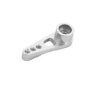 Para WPL C14 C24 B14 B16 B24 B36 Para MN D90 D91 D96 99S Para WLtoys 12428 12429 A959 A949 A969 A979 K929 Brazo Servo De Metal Mejorado 25T Piezas Maquetas RC(Silver)