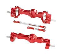 Para WPL C14 C24 B14 B24 B16 B36 C64-1 C74-1 1/16 1/10 CNC Juego Eje Portal Trasero Delantero Aluminio Ejes Completos Modelo Coche RC Ejes Juguetes RC(Red,1set)